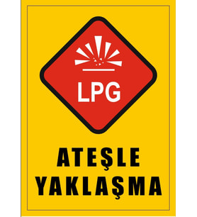 Ateşle Yaklaşma Sticker 20X28 Cm