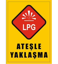Ateşle Yaklaşma Sticker 20X28 Cm