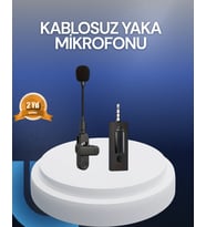 Profesyonel Ses Kayıt İçin Kablosuz Mini Yaka Mikrofonu