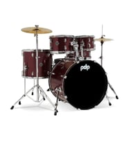 PDP Drums centerstage 20 Inch 5-Parça Akustik Davul Seti (Ruby Red Sparkle)