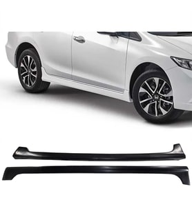 Honda Civic FB7 Modulo Yan Marşpiyel Seti Plastik 2 Adet Mat Siyah 2012 2013 2014 2015 2016 karlık+ek+bodykit