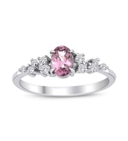 Oval Spinel Pırlanta Tektaş Yüzük