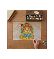 Çin Tanrısı Tasarımı 240 parça Ahşap Puzzle Ahşap Kutuda MP04908
