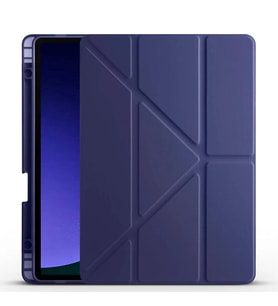 Galaxy Tab S9 FE Kılıf Zore Tri Folding Kalem Bölmeli Standlı Kılıf