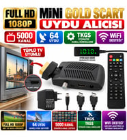 Multibox Tüplü TV Full HD Mini Gold SCART Uydu Alıcısı – TKGS, WiFi Destekli, 5000 Kanal, 64 Uydu