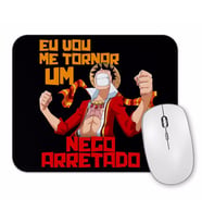 Luffy Nego Arretado Mouse Pad