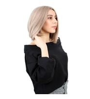 Kahkülsüz Düz Kısa Fiber Sen Peruk / Küllü Bebek Sarı