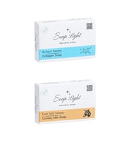 Soap Light  Ikili Sabun Paketi - Eşşek Sütü Sabunu kolajen Sabunu