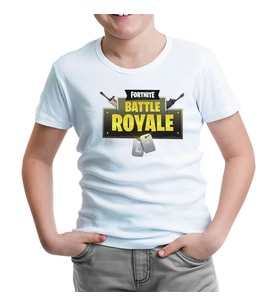 Fortnite - Battle Royale Beyaz Çocuk Tshirt