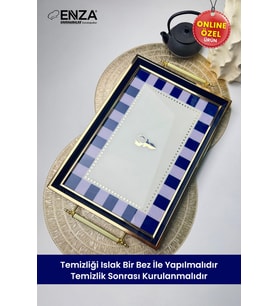 Modern Kahvaltı Tepsisi 48x29 cm, Şık ve Kullanışlı Sunum Aracı