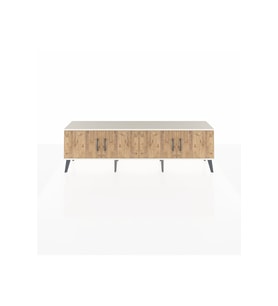 Arges TV Ünitesi 2 Raflı 4 Kapaklı 176x30x51 Aytaşı-Çam/Aytaşı