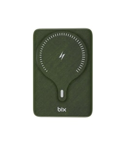BİX 10000mAh BXPB105-GRE 22.5W-15W Type-C Micro USB KABLOSUZ LED GÖSTERGELİ Yeşil POWERBANK