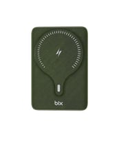 BİX 10000mAh BXPB105-GRE 22.5W-15W Type-C Micro USB KABLOSUZ LED GÖSTERGELİ Yeşil POWERBANK