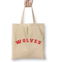 Wolves Baseball Style Font Bez Çanta Uzun Saplı