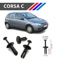 Opel Corsa C Tampon Klipsi 51111964186 M1764-3 50 Adet