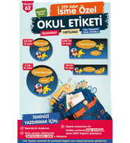 Okul Etiketi Pikachu Kalem Defter Etiketi Özel İsim Yazılabilen Etiket Seti - İsim Etiketi-T574-OE62