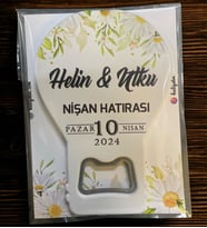 10 Adet Söz, Nişan, Nikah, Düğün Hediyesi Balon Açacak Magnet Kart ve Ambalajlı Tek Tek (blnmg10)