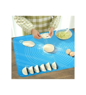 Kullanışlı Pratik Silikon Hamur Açma Matı 50x40 Cm Büyük Boy Hamur Ölçekli