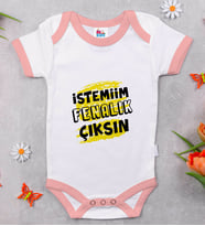 BK Kids İstemiim Fenalık Çıksın Tasarımlı Pembe Bebek Body Zıbın-1