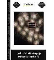 Özel Üretim 3 Metre 20 Li Pilli Duvar Süsü Oda Aydınlatma Ambiyans Led Işıklı Gökkuşağı Dekoratif Iş