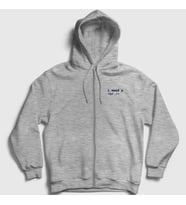 Presmono Unisex Gri Need A Break Html Developer Yazılımcı Fermuarlı Kapüşonlu Sweatshirt 361612tt (Gri)