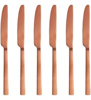 Quantum Mat Bakır Yemek Bıçağı 24cm 6 adet