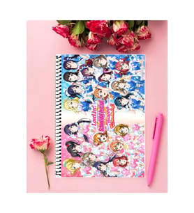 Lovelive Anime Defter 1 Adet Özel Tasarım A4 Boyutu 21*29 Cm Telli Çizgili Defter