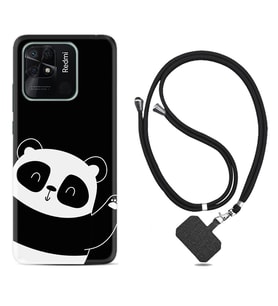 Xiaomi Poco X3 Pro M4 Pro X4 Pro C40 10C Kılıf Boyun Askılı Silikon Bay Bay Panda 1784