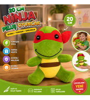 20 CM Ninja Peluş Oyuncak Yumuşak Dokulu Sevimli Kaplumbağa Peluş
