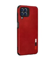 Samsung Galaxy M33 Kılıf Loop Deri Silikon - Kırmızı