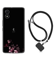 TCL 303 Kılıf Silikon Boyun Askılı İpli Desenli Silikon Love 1629