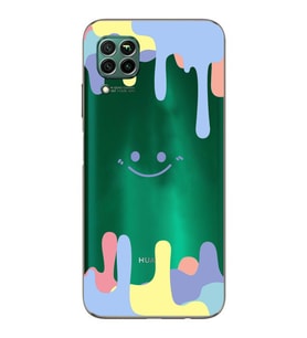 Huawei P40 Lite Uyumlu Baskılı Yumuşak Silikon Şeffaf Telefon Kılıfı