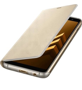 Galaxy A8 (2018) ile Uyumlu Neon Flip Koruyucu Kılıf Altın EF-FA530PFEGWW