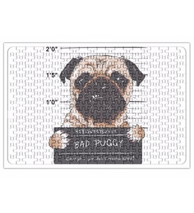 Bad Puggy Pug Köpek Puzzle 240 Parça Yapboz