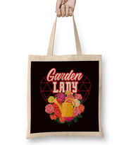 Garden Lady Gardener Flowers Plants Gardening Landscaper Bez Çanta Uzun Saplı