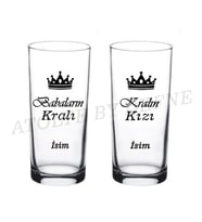 2 li Kişiye Özel Babalar Günü Baba Baskılı Rakı Bardağı