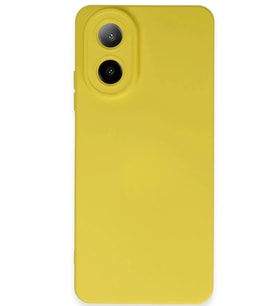 A38 Kılıf Nano içi Kadife Silikon - Sarı
