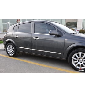 Opel Astra Uyumlu H Hatchback Kapı Koruma Çıtası Krom 2004 Üzeri