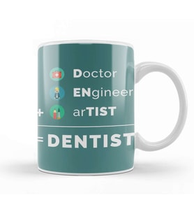 Doctor Engineer Artist Dentist 019 Kupa Bardak Porselen