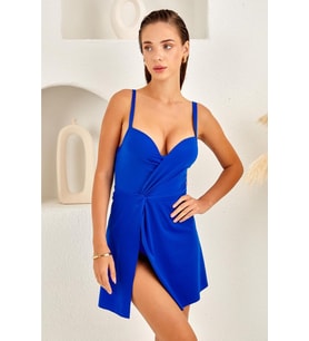 Lapieno Kaplı Elbise Mayo 4154 (Saks)
