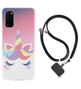 Samsung A02S A03S A10 A12 A13 A21S A22 Kılıf Boyun Askılı Silikon Sweety Unicorn 1737