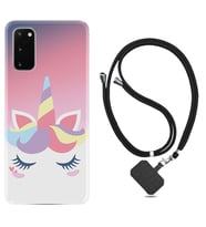 Samsung A02S A03S A10 A12 A13 A21S A22 Kılıf Boyun Askılı Silikon Sweety Unicorn 1737