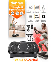 Vibro 3D Titreşimli Egzersiz Platformu 180 Seviyeli Bluetooth Hoparlörlü Fitness Plate Evde Spor