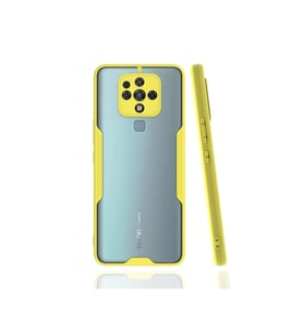 Newface Tecno Camon 16 Kılıf Platin Silikon - Sarı