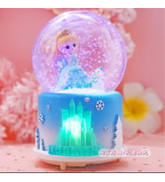 Frozen Temalı Püskürtmeli Işıklı ve Müzikli Kar Küresi