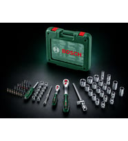 Bosch Lokma Seti 1/4" + 1/2" Cırcır Anahtar Seti 60 Parça