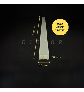 Dekoratif Boyanabilir 1 Adet 2 cm Polistren Duvar Çıtası