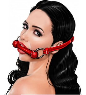 Hintohu Fantezi Deri Kemerli Siyah Ahşap Ağız Tıkacı Fetish Fantasy Mouth Plug M44