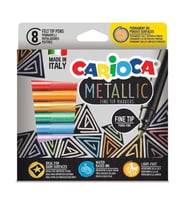 CARIOCA BABY 43162 METALİK RENKLER KEÇELİ KALEM 8'Lİ