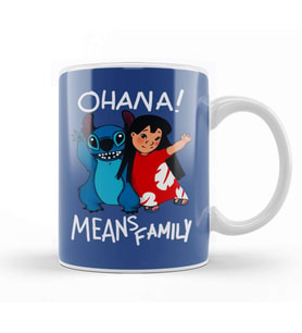 Stitch Ohana Kupa Bardak Porselen